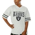 thumbnail image 1 of Women's Gameday Couture  White Las Vegas Raiders  Top Recruit Side Slit V-Neck Fashion Jersey, 1 of 2
