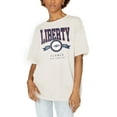 thumbnail image 1 of Women's Gameday Couture White Liberty Flames Get Goin' Oversized T-Shirt, 1 of 1