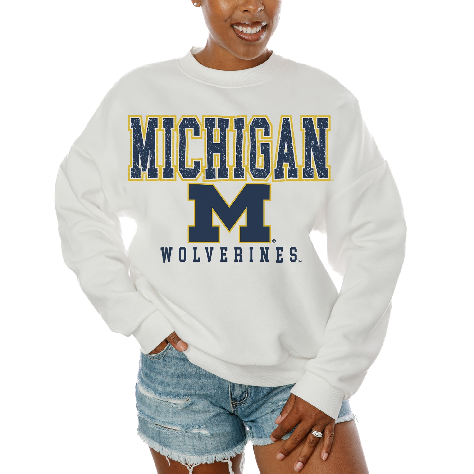 売れ筋商品|||ゲームデイ カットソー トップス レディース Women's White ia Bulldogs Freestyle Fleece Pullover Sweatshirt White Women's Gameday Couture White Georgia Bulldogs Freestyle