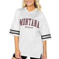 thumbnail image 1 of Women's Gameday Couture  White Montana Grizzlies Option Play Oversized Mesh Fashion Jersey, 1 of 1