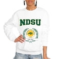 thumbnail image 1 of Women's Gameday Couture White NDSU Bison It's a Vibe Classic Fleece Crewneck Pullover Sweatshirt, 1 of 1