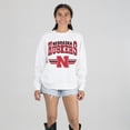 thumbnail image 1 of Women's Gameday Couture White Nebraska Huskers Oversized Premium Fleece Sweatshirt, 1 of 5