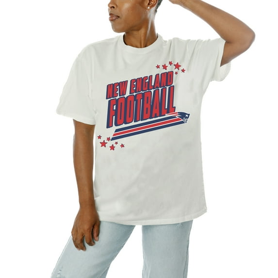 Women's Gameday Couture White New England Patriots Coming In Hot T-Shirt
