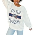 thumbnail image 1 of Women's Gameday Couture White New England Patriots Oversized Take A Holiday Pullover Sweatshirt, 1 of 2