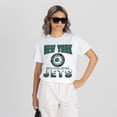 thumbnail image 1 of Women's Gameday Couture White New York Jets Oversized All-Time Classic Flowy T-Shirt, 1 of 6