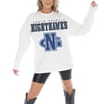 thumbnail image 1 of Women's Gameday Couture White North Georgia Nighthawks Big Goals Oversized Long Sleeve T-Shirt, 1 of 5