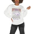 thumbnail image 1 of Women's Gameday Couture Northern Iowa Panthers White Oversized Drop Shoulder Fleece Drop Pullover Sweatshirt, 1 of 1