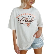 Women's Gameday Couture White Oklahoma State Cowboys PoweredBy Sisterhood Oversized T-Shirt