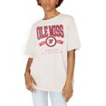 thumbnail image 1 of Women's Gameday Couture White Ole Miss Rebels Get Goin' Oversized T-Shirt, 1 of 1