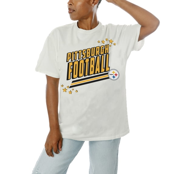 Women's Gameday Couture White Pittsburgh Steelers Coming In Hot T-Shirt