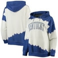 thumbnail image 1 of Women's Gameday Couture White/Royal Kentucky Wildcats For the Fun Double Dip-Dyed Pullover Hoodie, 1 of 3