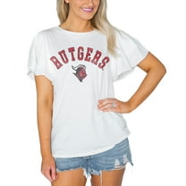 Women's Gameday Couture  White Rutgers Scarlet Knights Arch Logo Flutter Sleeve Lightweight T-Shirt