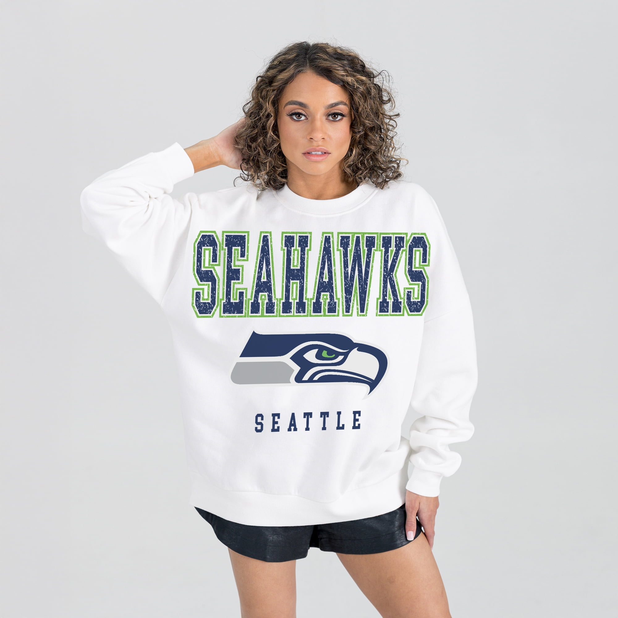 Women's Gameday Couture White Seattle Seahawks Sunday Drives