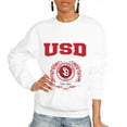 thumbnail image 1 of Women's Gameday Couture White South Dakota Coyotes It's a Vibe Classic Fleece Crewneck Pullover Sweatshirt, 1 of 1