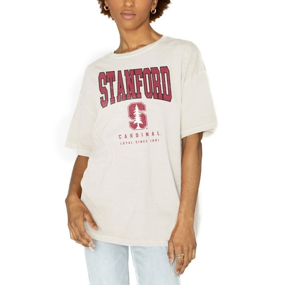 Women's Gameday Couture White Stanford Cardinal Get Goin' Oversized T-Shirt