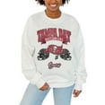 thumbnail image 1 of Women's Gameday Couture White Tampa Bay Buccaneers Passing Time Pullover Sweatshirt, 1 of 2