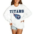 thumbnail image 1 of Women's Gameday Couture  White Tennessee Titans Big Goals Oversized Long Sleeve T-Shirt, 1 of 3