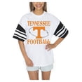 thumbnail image 1 of Women's Gameday Couture  White Tennessee Volunteers Starting Lineup Contrast Sporty Heritage Oversized T-Shirt, 1 of 4