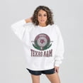 thumbnail image 1 of Women's Gameday Couture  White Texas A&M Aggies Hot Shot Fleece Pullover Sweatshirt, 1 of 2