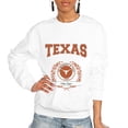 thumbnail image 1 of Women's Gameday Couture White Texas Longhorns It's a Vibe Classic Fleece Crewneck Pullover Sweatshirt, 1 of 1