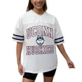 thumbnail image 1 of Women's Gameday Couture White UConn Huskies Iconic Oversized Fashion Jersey, 1 of 5