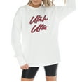 thumbnail image 1 of Women's Gameday Couture White Utah Utes Midweight Oversized Long Sleeve T-Shirt, 1 of 5