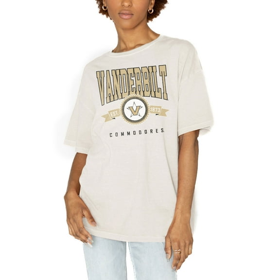 Women's Gameday Couture White Vanderbilt Commodores Get Goin' Oversized T-Shirt