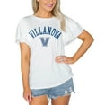 thumbnail image 1 of Women's Gameday Couture  White Villanova Wildcats Arch Logo Flutter Sleeve Lightweight T-Shirt, 1 of 1