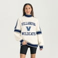 thumbnail image 1 of Women's Gameday Couture White Villanova Wildcats Oversized Vivid Turtleneck Sweatshirt, 1 of 5