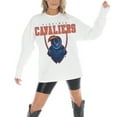 thumbnail image 1 of Women's Gameday Couture White Virginia Cavaliers Big Goals Oversized Long Sleeve T-Shirt, 1 of 5