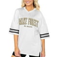thumbnail image 1 of Women's Gameday Couture  White Wake Forest Demon Deacons Option Play Oversized Mesh Fashion Jersey, 1 of 1