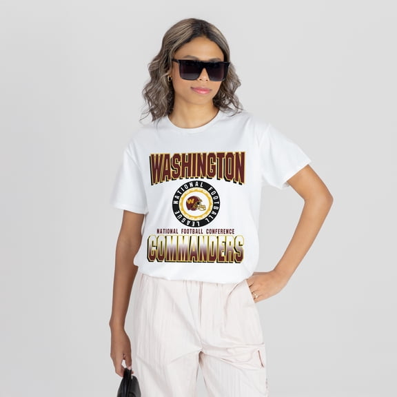 Women's Gameday Couture White Washington Commanders Oversized All-Time Classic Flowy T-Shirt