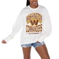 thumbnail image 1 of Women's Gameday Couture  White Washington Commanders Time Out Oversized Long Sleeve T-Shirt, 1 of 3