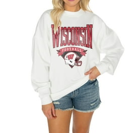 売れ筋商品|||ゲームデイ パーカー・スウェットシャツ アウター レディース Women's White, Red Wisconsin Badgers For the Fun Double Dip-Dyed Pullover Hoodie White, Red Women's Gameday Couture White/Red Wisconsin Badgers For the