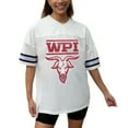 thumbnail image 1 of Women's Gameday Couture White Worcester Polytechnic Institute Engineers Iconic Oversized Fashion Jersey, 1 of 5