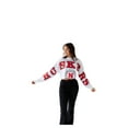 thumbnail image 1 of Women's Gameday Social White Nebraska Huskers Phipps Cropped Sweatshirt, 1 of 3