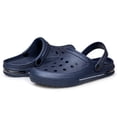 thumbnail image 1 of Women's Garden Clogs Beach Sandals Slippers Lightweight Slip on Water Shoes Dark Blue, 1 of 7