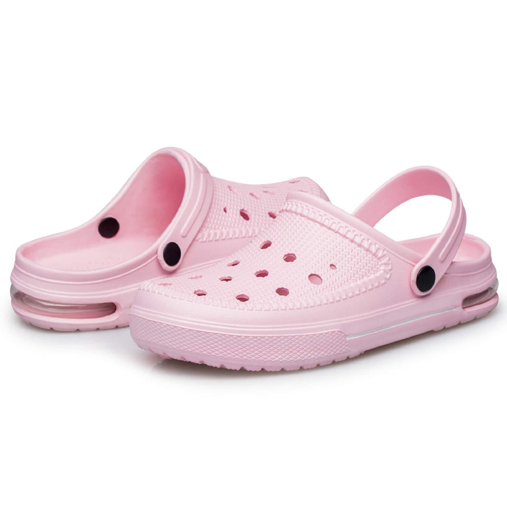 Men's Garden Clogs Lightweight EVA Slip-On Beach Sandals Work Shoes with Heel Strap