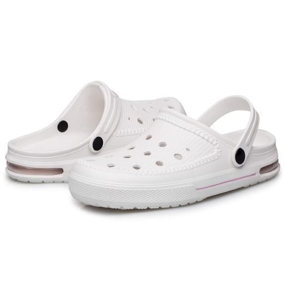 Women's Garden Clogs Beach Sandals Slippers Lightweight Slip on Water Shoes White