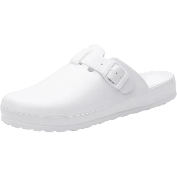 Women’s Garden Clogs EVA Slip On Comfort Shoes – Cute Printed Waterproof Mules for Nurses, Home, Outdoor, Kitchen, Work – Lightweight Non-Slip Foam Clogs