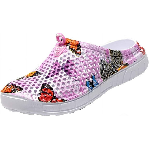 Women's Garden Clogs Shoes Casual Slipper Beach Sandals Anti-Slip Pool Water Shoes Home Slippers Summer Footwear