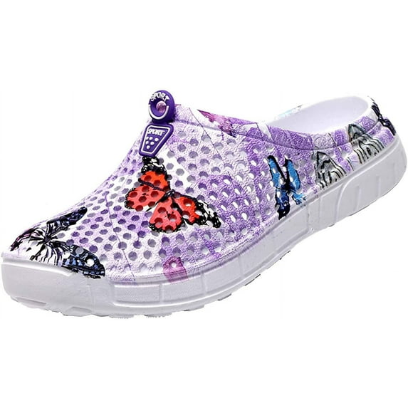Women's Garden Clogs Shoes Casual Slipper Beach Sandals Anti- Pool Water Shoes Home Slippers Summer Footwear