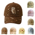 thumbnail image 1 of Women's Garden Hat Embroidered Floral Baseball Cap, Vintage Breathable Adjustable Sun Hat, Cute Dad Cap, 1 of 7