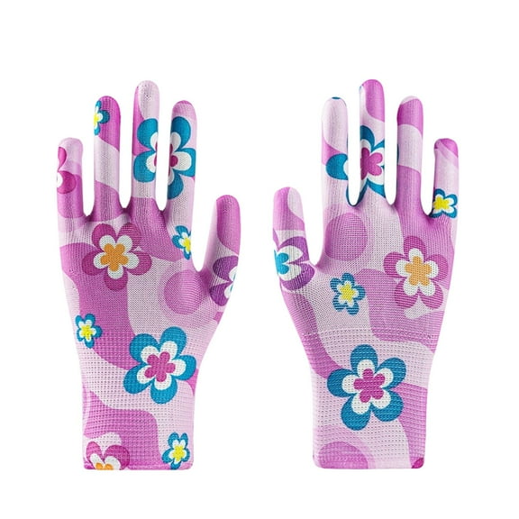 Women's Gardening Gloves, Breathable Breathable Rubber Coated Grip for Outdoor Work, 12 Packs Multipurpose Protective Gloves for Planting, Weeding, Cleaning