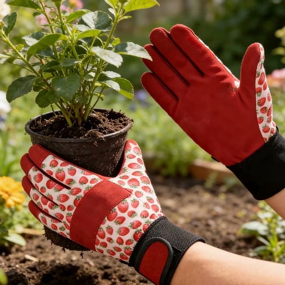 Women's Breathable Gardening Gloves Durable Grip for Weeding Digging