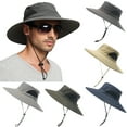 thumbnail image 1 of Women's Gardening Sun Hat Wide Brim Beach Sun Protection Breathable Cotton Summer Sun Hat with Folding Brim/Khaki, 1 of 9