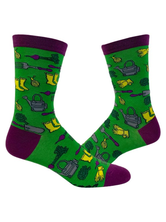 Women's Gardening Tools Socks Funny Vegetable Gardener Graphic Novelty Footwear
