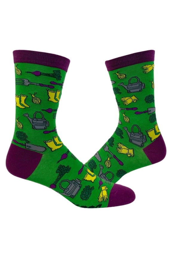 Women's Gardening Tools Socks Funny Vegetable Gardener Graphic Novelty Footwear