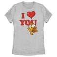 thumbnail image 1 of Women's Garfield I Heart You  Graphic T-Shirt, 1 of 4