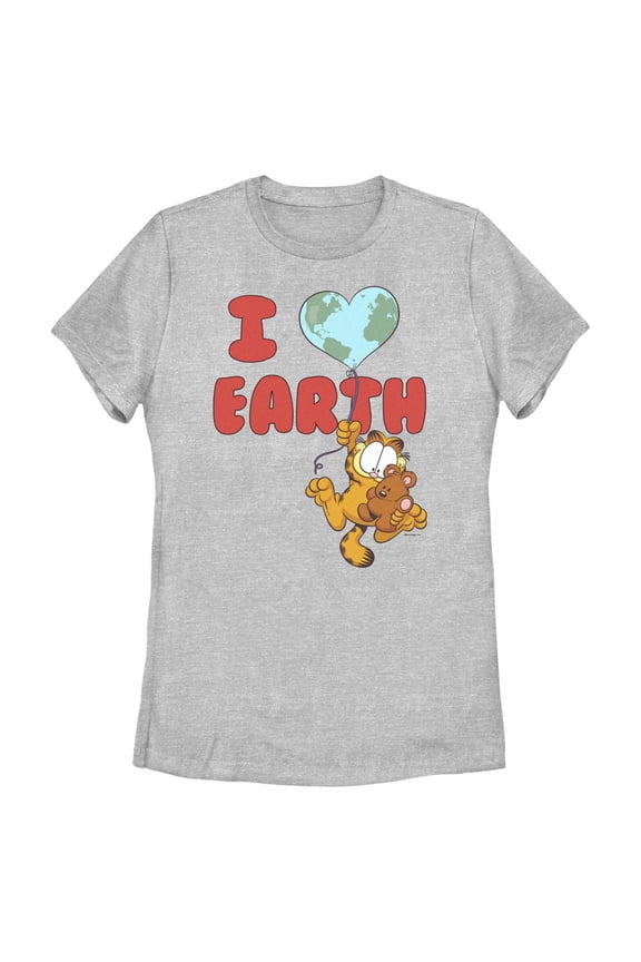 Women's Garfield I Love Earth Friends Graphic T-Shirt